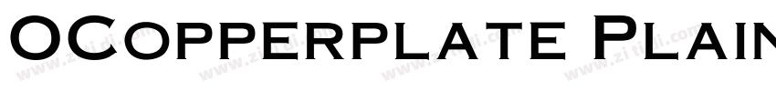 OCopperplate Plain字体转换